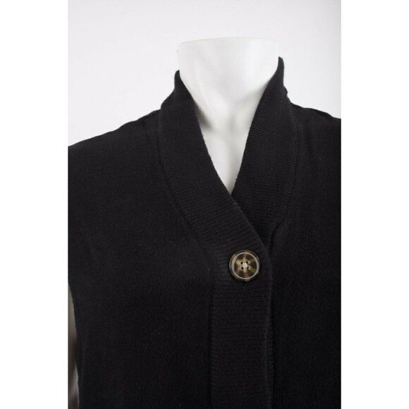 Zara Girls Buttoned Knit Waistcoat Sweater Vest Size 13-14 yr Black 8082/702 NWT - Picture 6 of 7